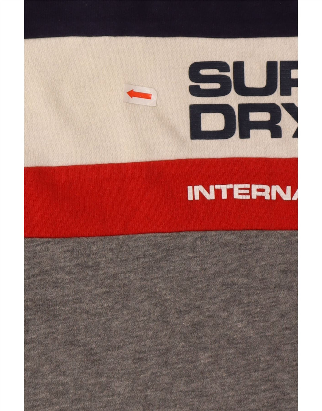 Superdry Haut Graphique à Manches Longues pour Homme en Coton Colorblock Gris Petit
