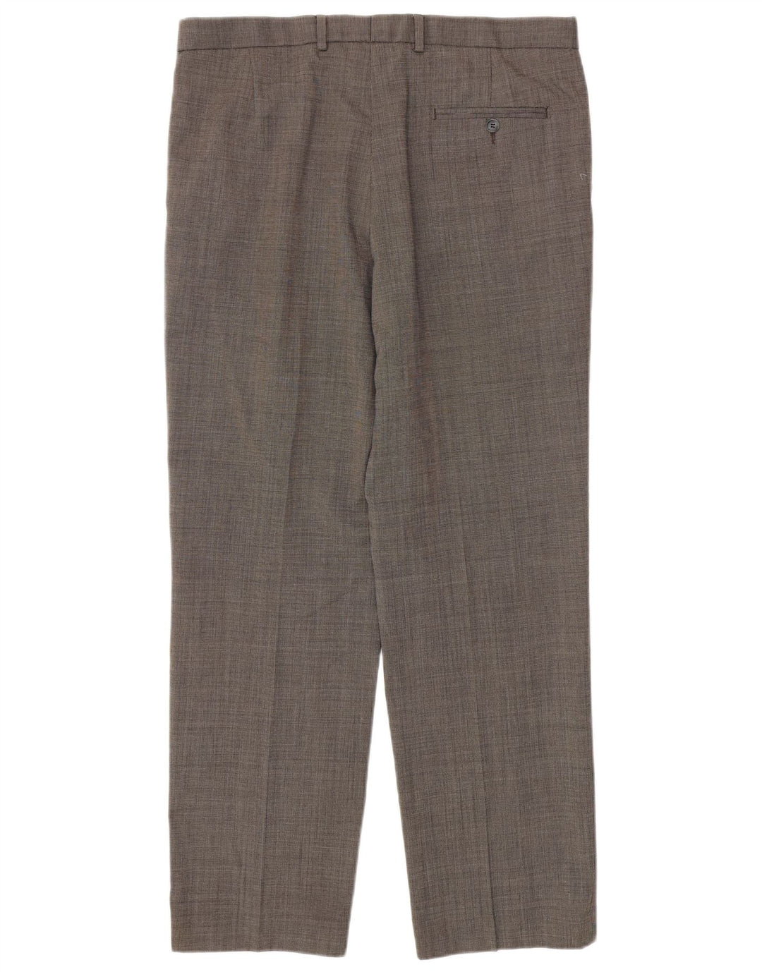 Marks & Spencer Pantalon décontracté coupe classique pour homme W36 L31 Gris Polyester