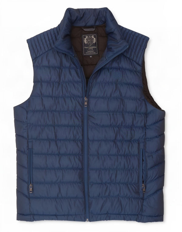 Paul Costelloe Gilet rembourré pour homme UK 44 2XL Bleu marine Polyester