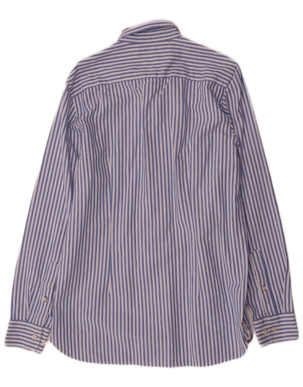 Tommy Hilfiger Chemise Slim Fit Homme Bleu Moyen Rayé Coton