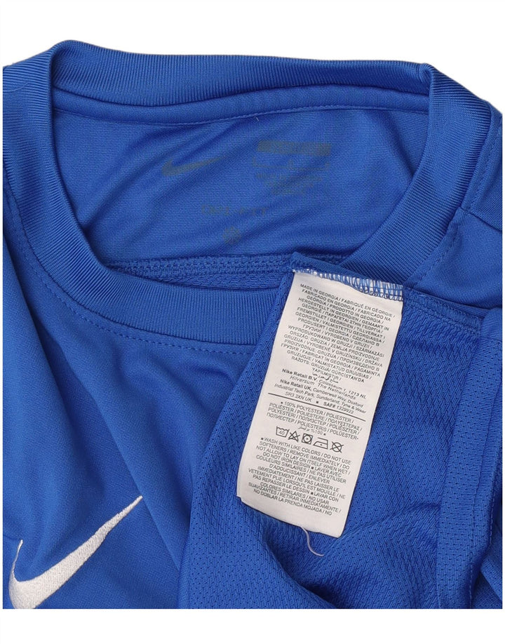 Nike Hommes Dri Fit T-Shirt Haut Grand Bleu Polyester