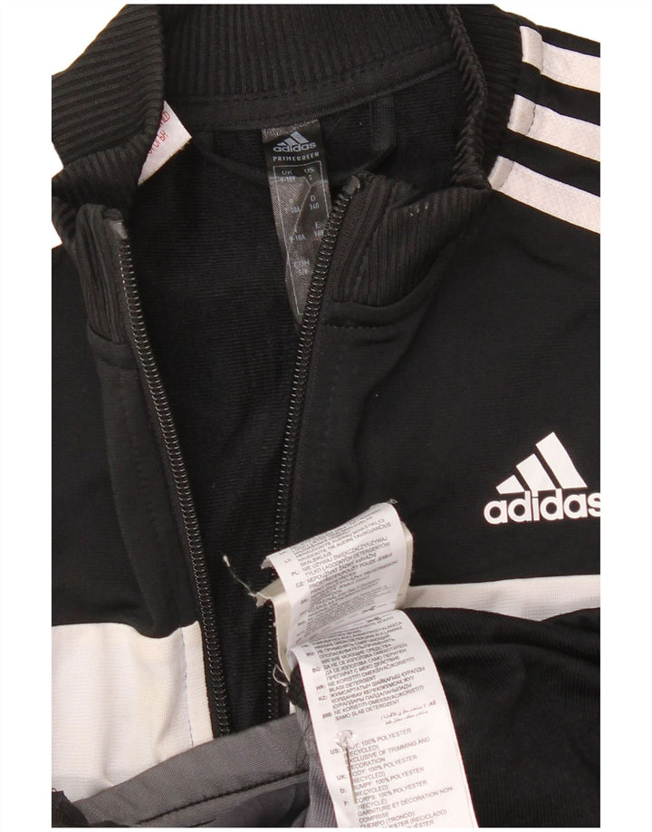 Adidas Veste de survêtement pour garçon 9-10 ans Noir Colourblock Polyester