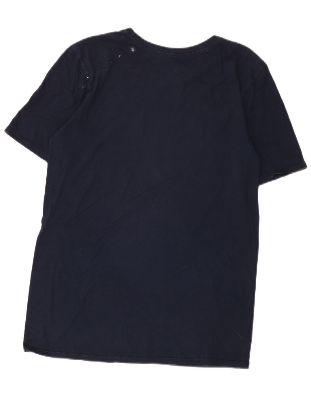 Nike Mens Athletic Cut T-Shirt Top Petit Bleu Marine Coton