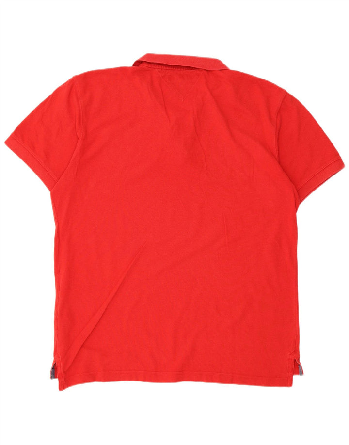 Tommy Hilfiger Polo graphique homme grand rouge coton