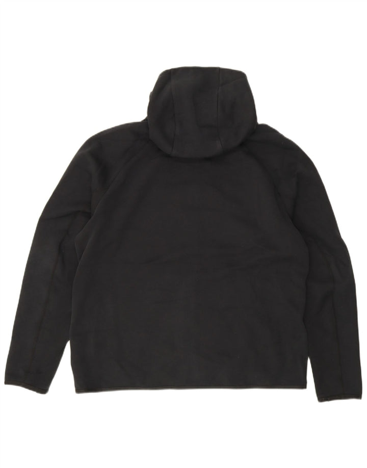 Nike Pull à capuche zippé pour homme Grand coton noir