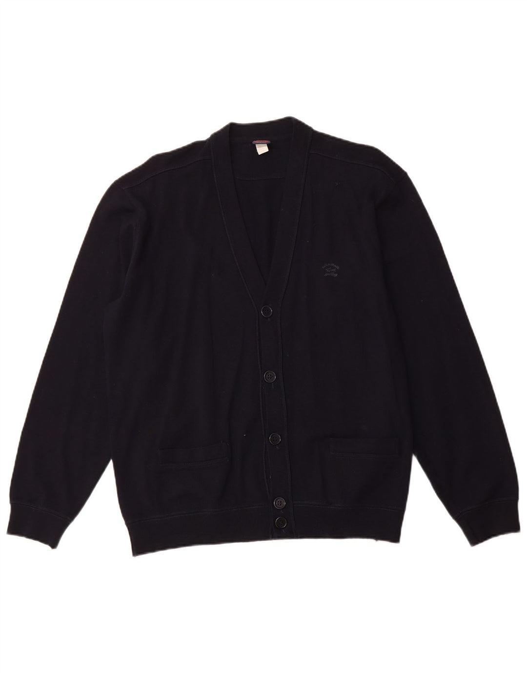 PAUL & SHARK Cardigan Homme Pull Large Bleu Marine Laine