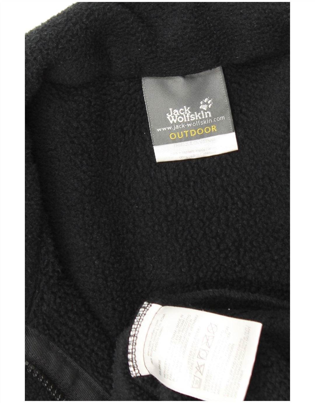 JACK WOLFSKIN Veste polaire d'extérieur pour homme UK 36/38 Small Noir Polyester