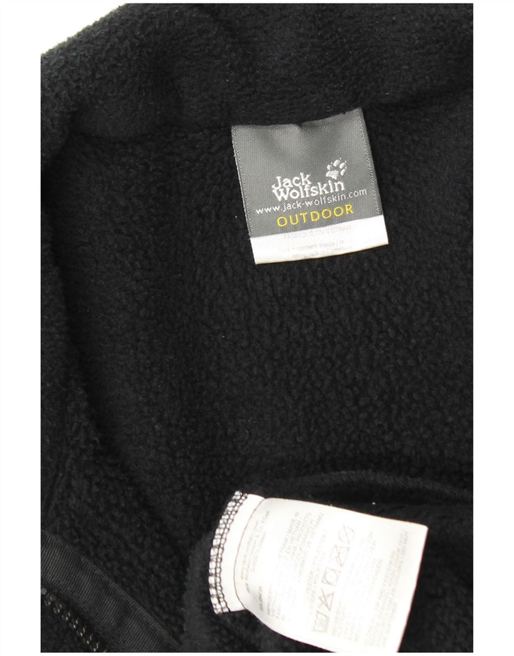 JACK WOLFSKIN Veste polaire d'extérieur pour homme UK 36/38 Small Noir Polyester