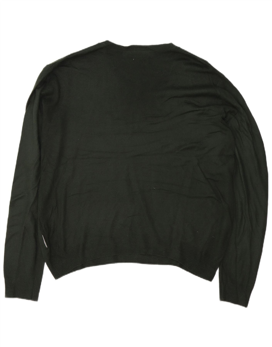 French Connection Pull Col V Homme Large Kaki Acrylique