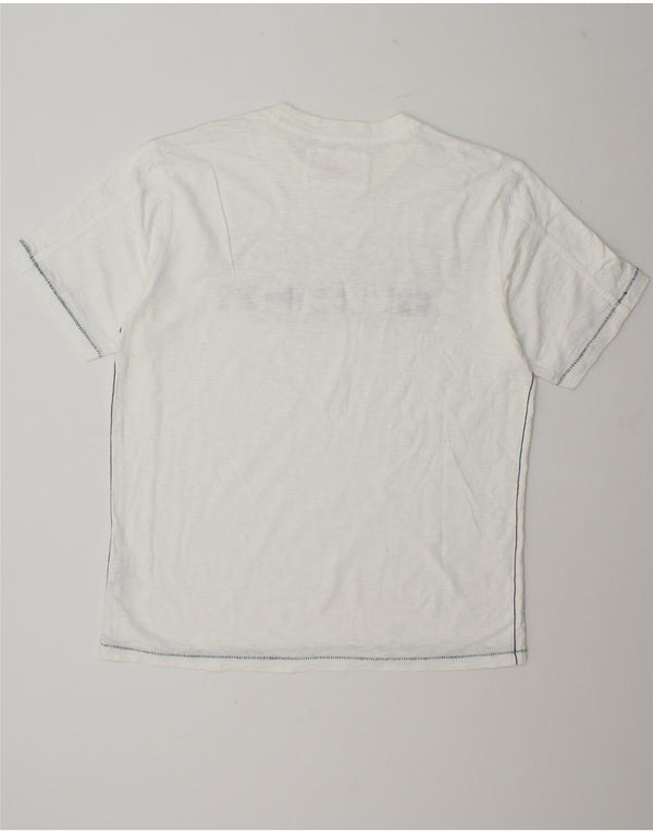Napapijri T-Shirt Graphique Homme Top XL Blanc Coton