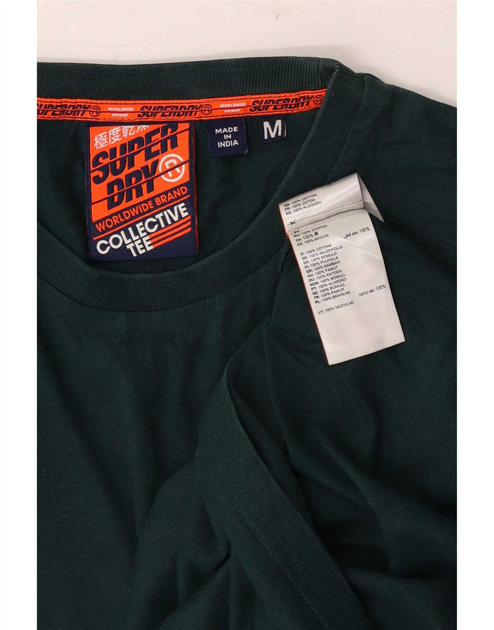Superdry T-Shirt Homme Vert Moyen Coton