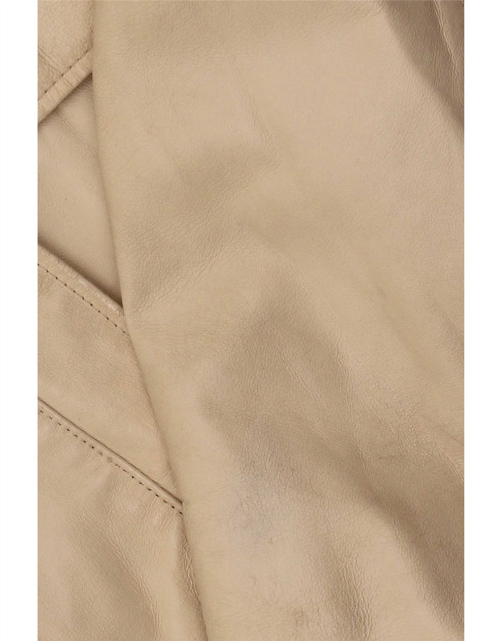 Conbipel Veste En Cuir Femme IT 42 Beige Moyen