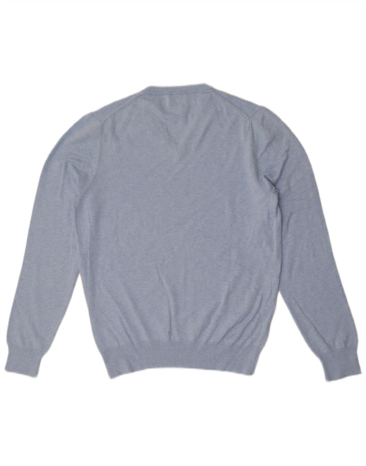 Marks & Spencer Pull Col V Homme Bleu Moyen Coton