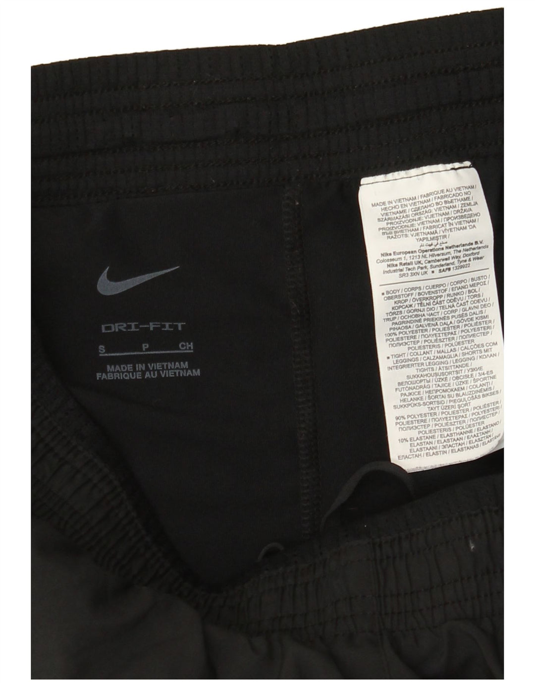 NIKE Short de sport Dri Fit pour femme UK 10 Petit Noir Polyester