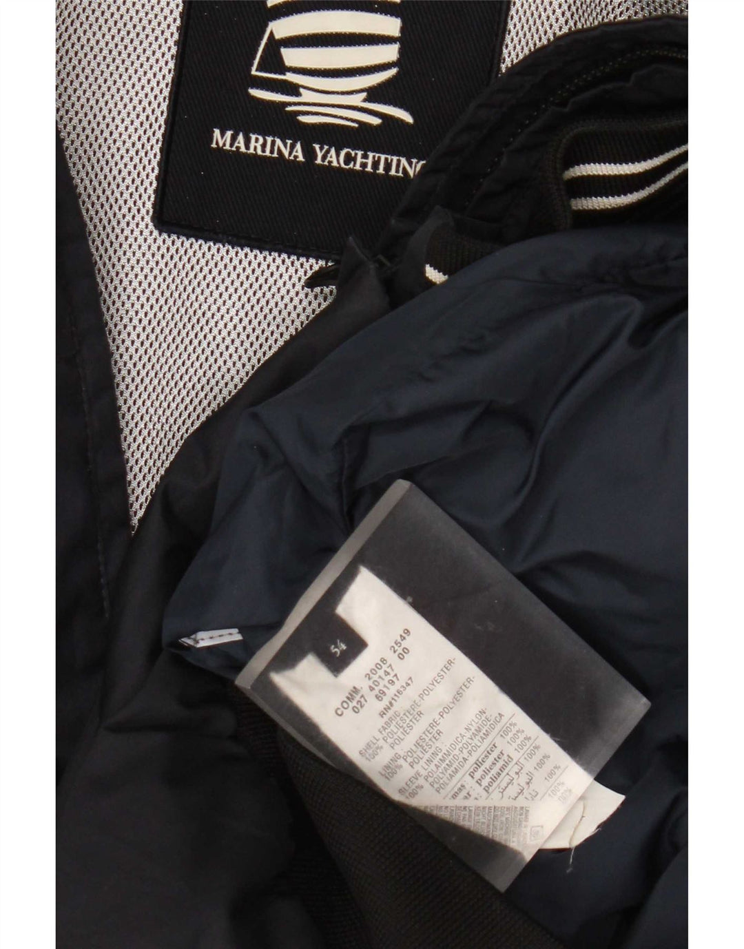 Marina Yachting Veste Bomber Homme IT 54 2XL Bleu Marine Polyester