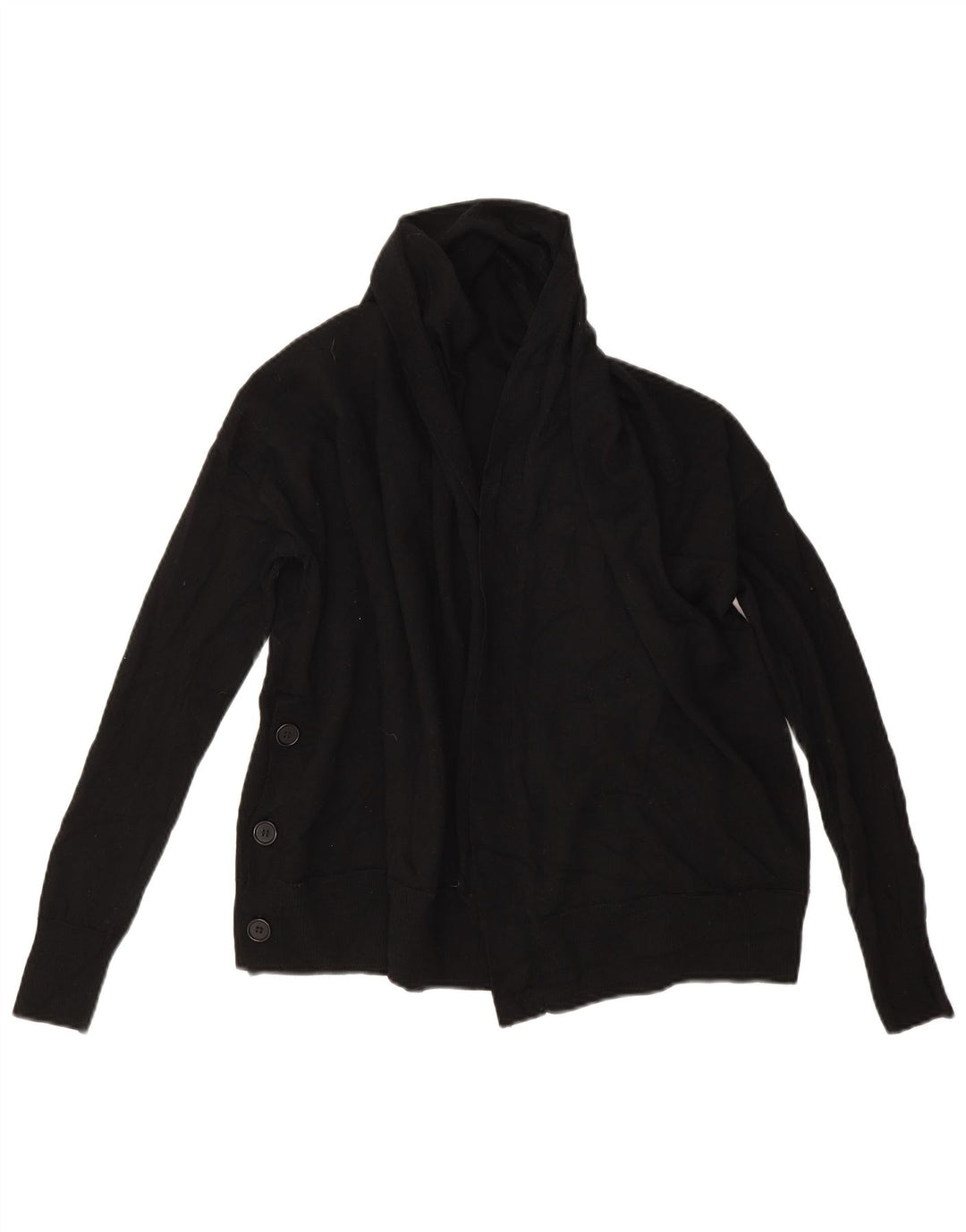 Cos Cardigan ouvert surdimensionné pour femme UK 6 XS en laine noire