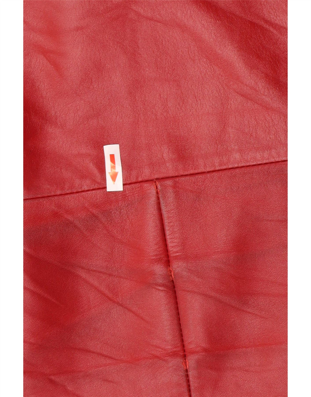 Veste en cuir femme vintage IT 44 Cuir rouge moyen