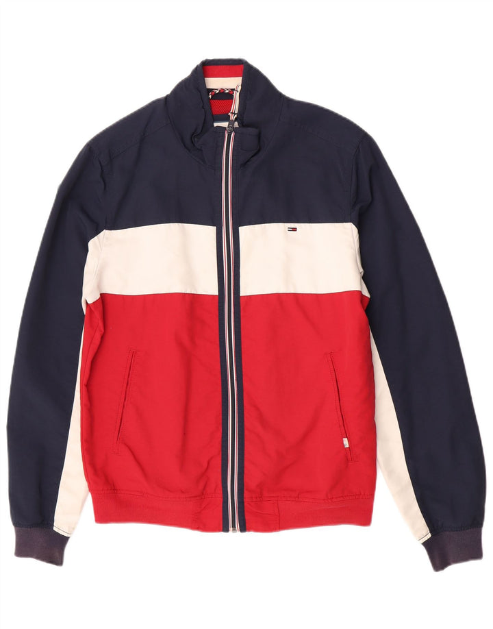 Tommy Hilfiger Veste Bomber Homme UK 38 Medium Multicolore Colourblock