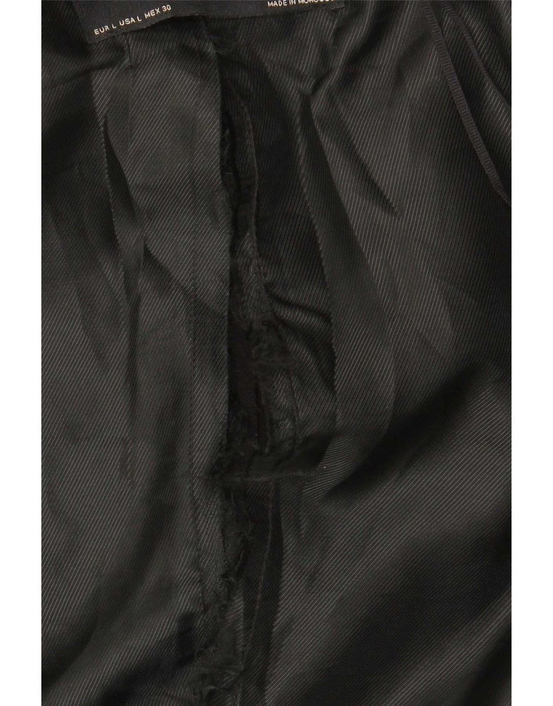 Zara Veste blazer longue pour femme UK 16 Large Noir Polyester