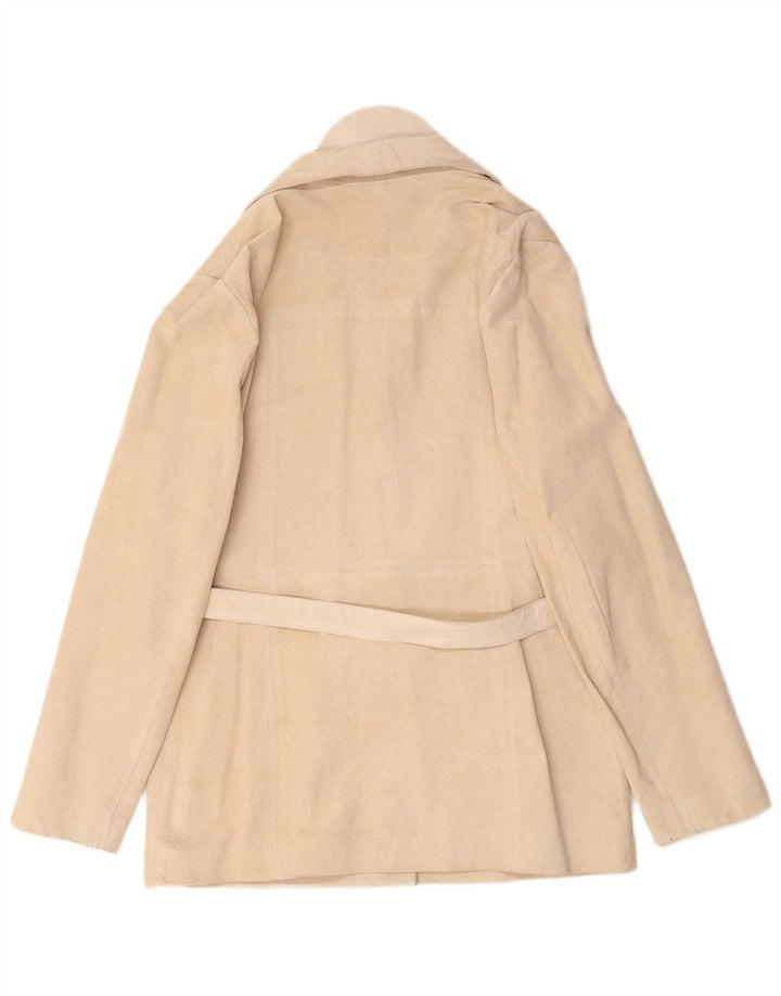 Conbipel Veste En Daim Femme IT 50 XL Cuir Blanc Cassé