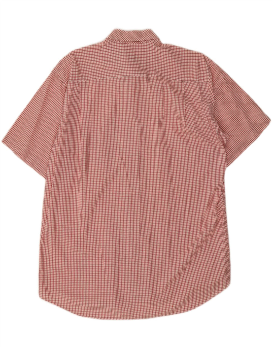 Lacoste Chemise à manches courtes pour homme Taille 42 Grand coton vichy rouge