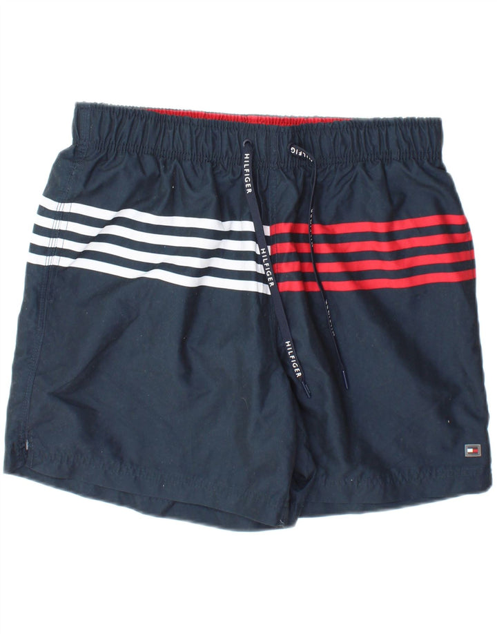 Tommy Hilfiger Short de bain homme grand bleu marine rayé polyester