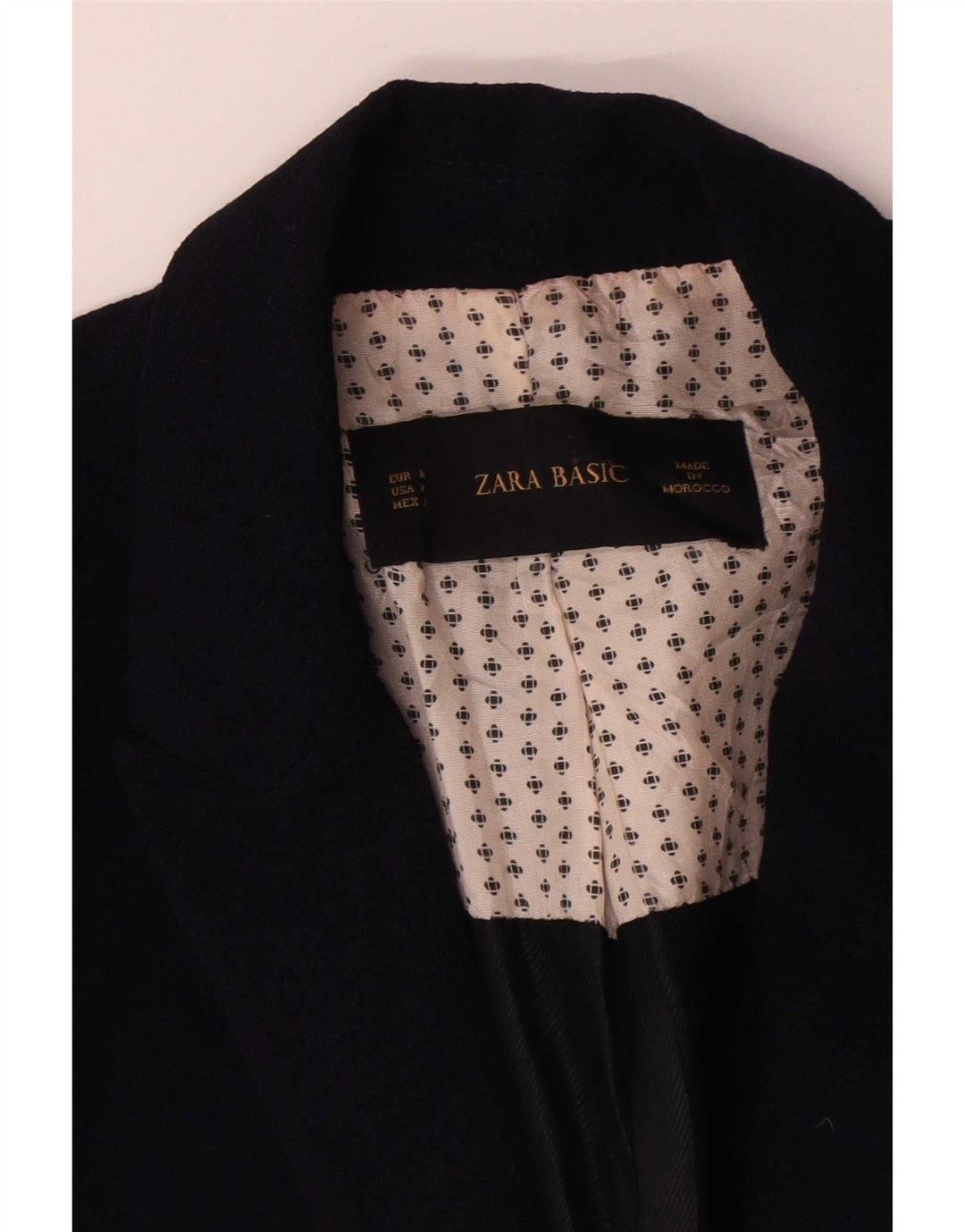 Zara Veste Blazer 1 Bouton Femme UK 14 Bleu Marine Moyen