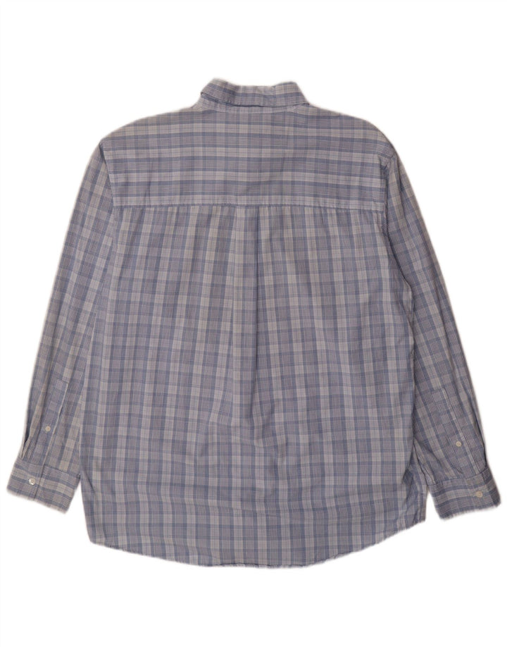 Chaps Chemise Homme Bleu Moyen Carreaux Coton