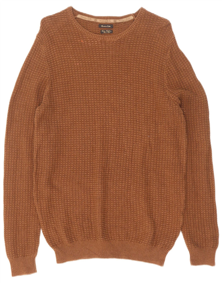 Massimo Dutti Pull à col rond pour homme XL en coton marron