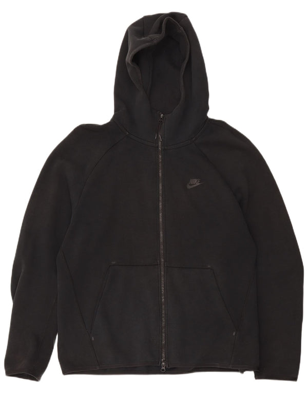 Nike Pull à capuche zippé pour homme Grand coton noir