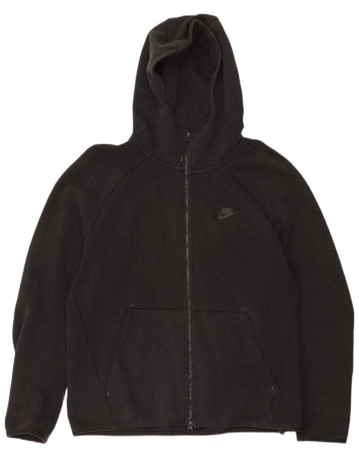 Nike Pull à capuche zippé pour homme Grand coton noir