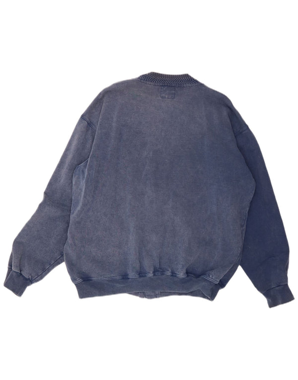 VINTAGE Pull Cardigan Homme XL Bleu