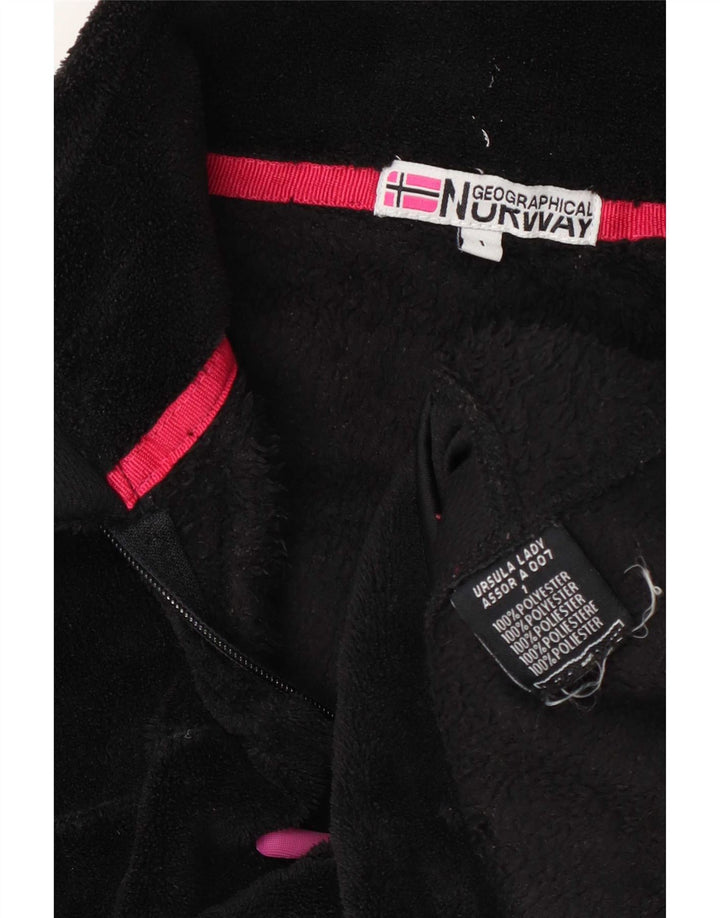 Geographical Norway Veste polaire pour femme UK 14 Medium Noir Polyester