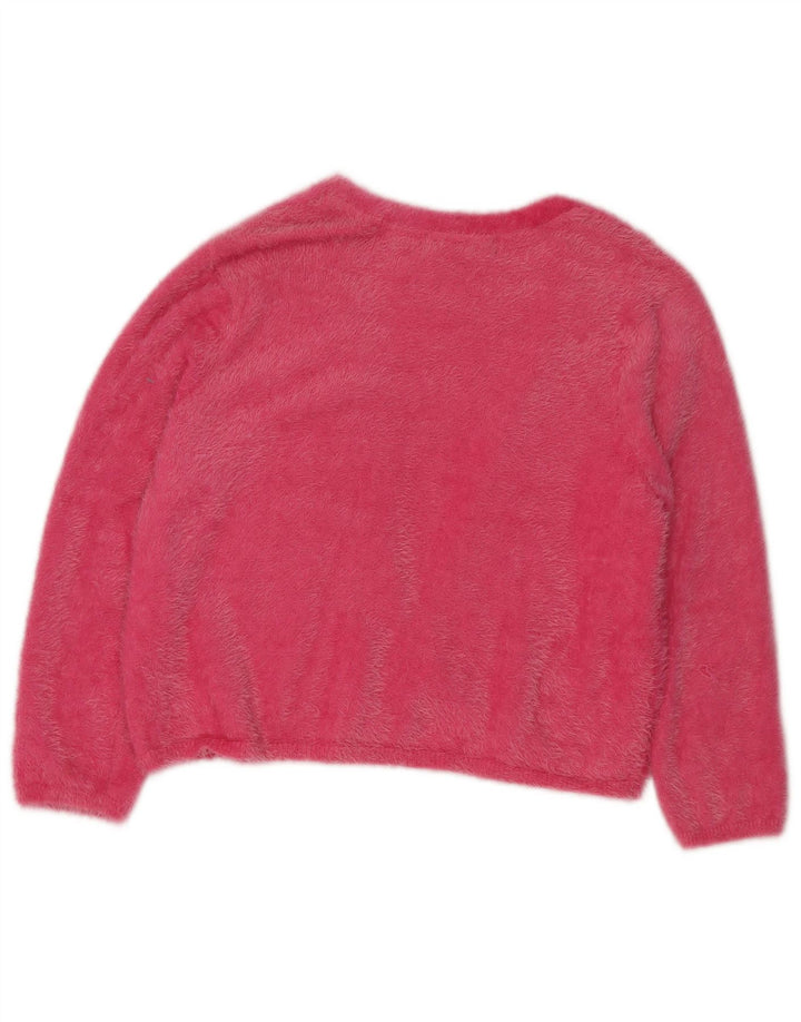 Marks & Spencer Pull cardigan ouvert court pour femme UK 12 Rose moyen