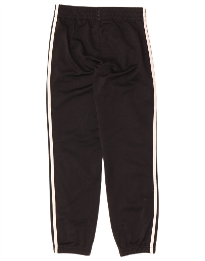 ADIDAS Boys Tracksuit Trousers Joggers 9-10 Years Black Polyester