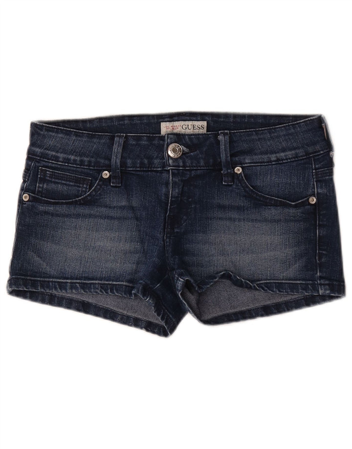Guess Short En Jean W29 Femme Bleu Moyen Coton