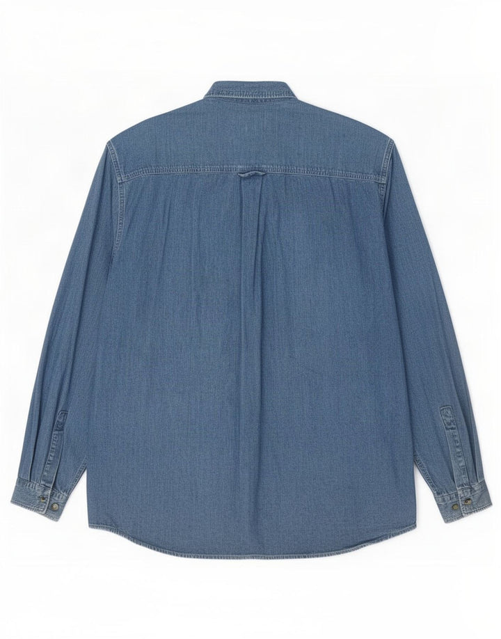 Marlboro Classics Chemise en jean pour homme 2XL Bleu Coton