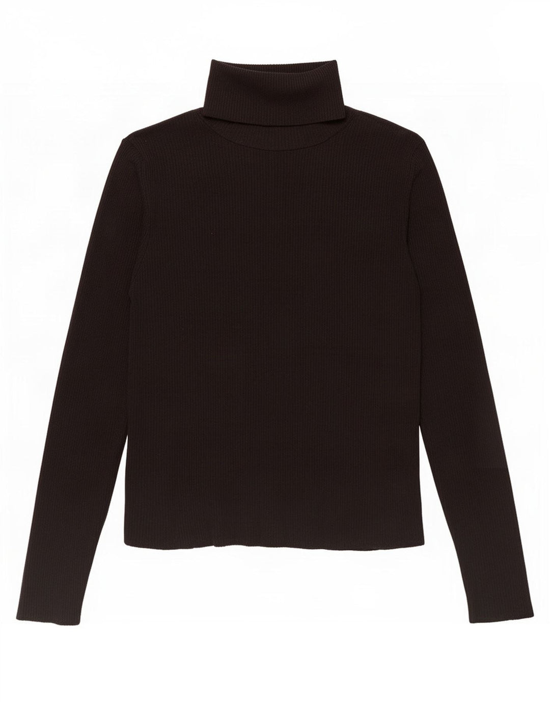 Zara Femme Top Manches Longues UK 12 Medium Noir Polyamide