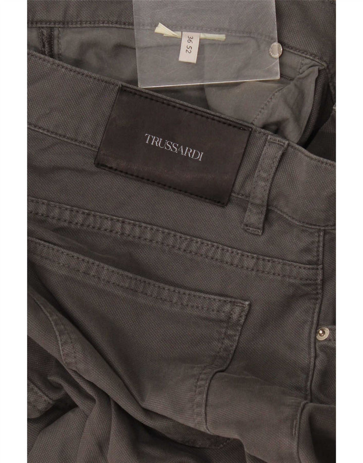 Trussardi Pantalon Slim Casual W36 L36 Gris Homme