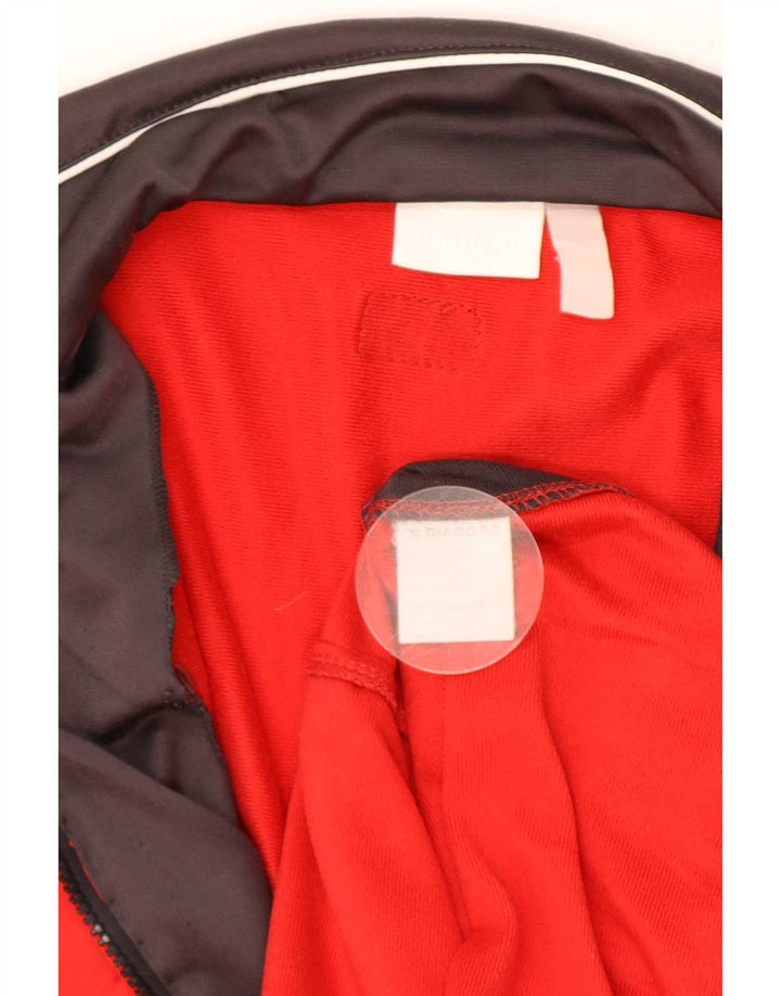 Diadora Veste de survêtement pour homme Large Rouge Colorblock Polyester