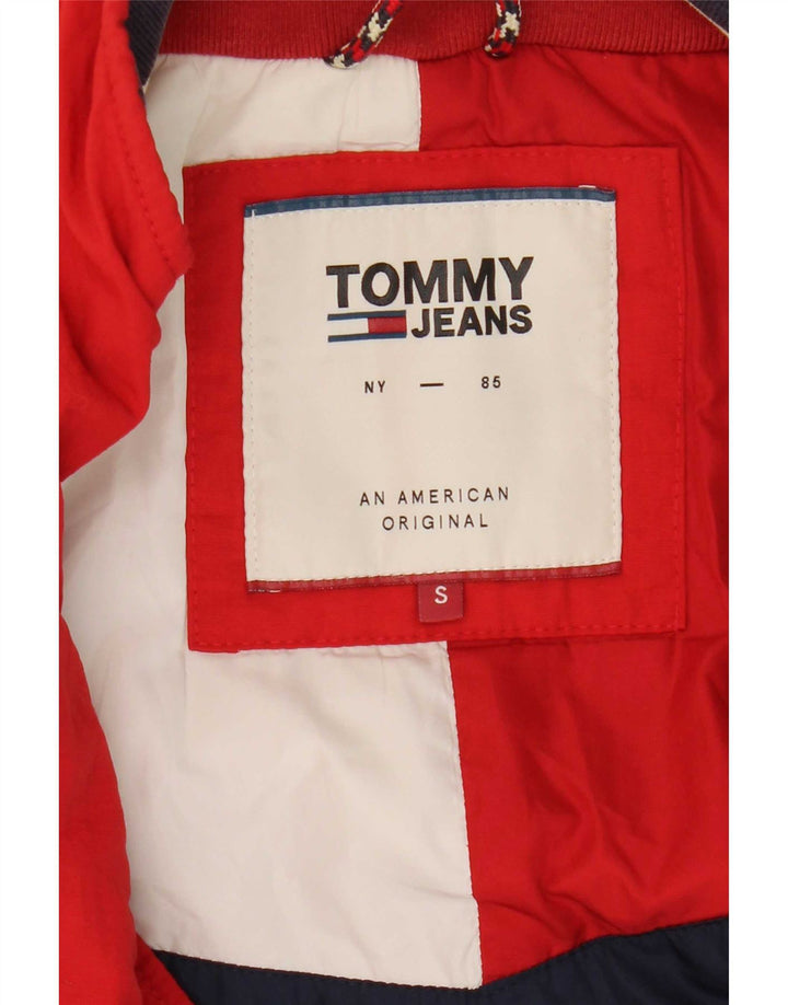 Tommy Hilfiger Veste Bomber Homme UK 36 Petit Rouge Polyamide