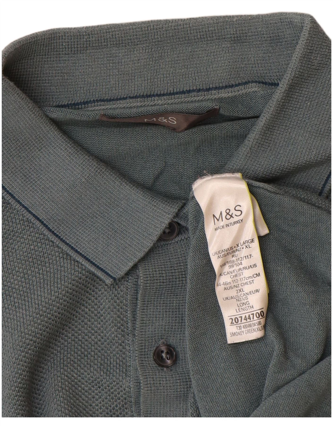 Marks & Spencer Pull col polo homme XL bleu modal