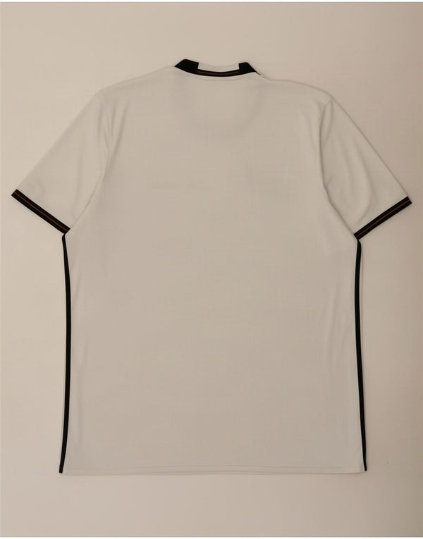 Adidas Mens Deutscher Fussball Bund Graphic T-Shirt Top XL Blanc Polyester