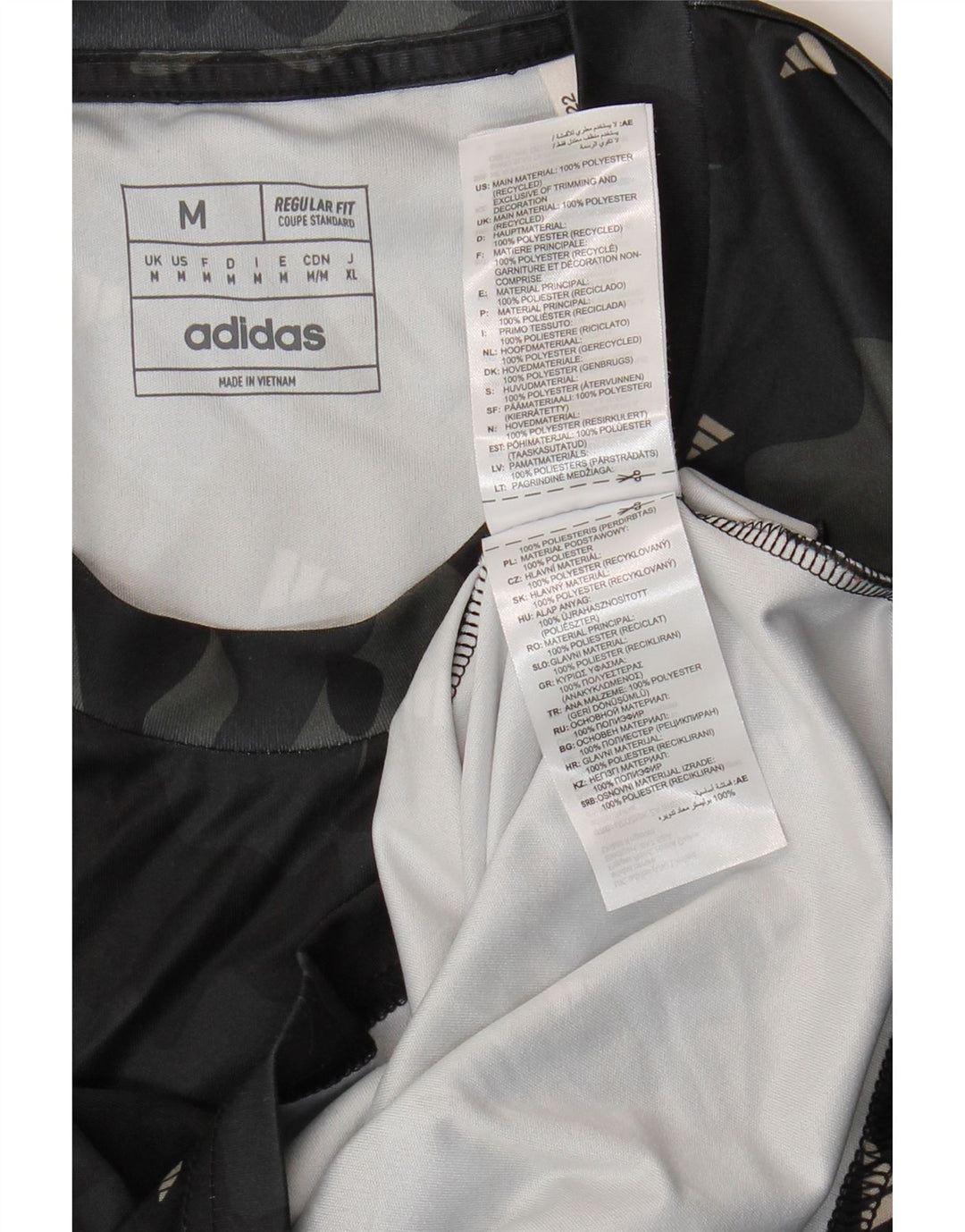 Adidas Homme Aeroready Graphic T-Shirt Haut Noir Camouflage Polyester