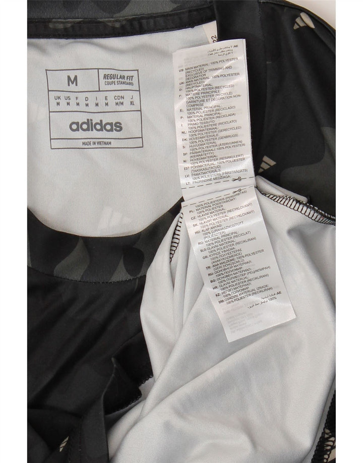 Adidas Homme Aeroready Graphic T-Shirt Haut Noir Camouflage Polyester