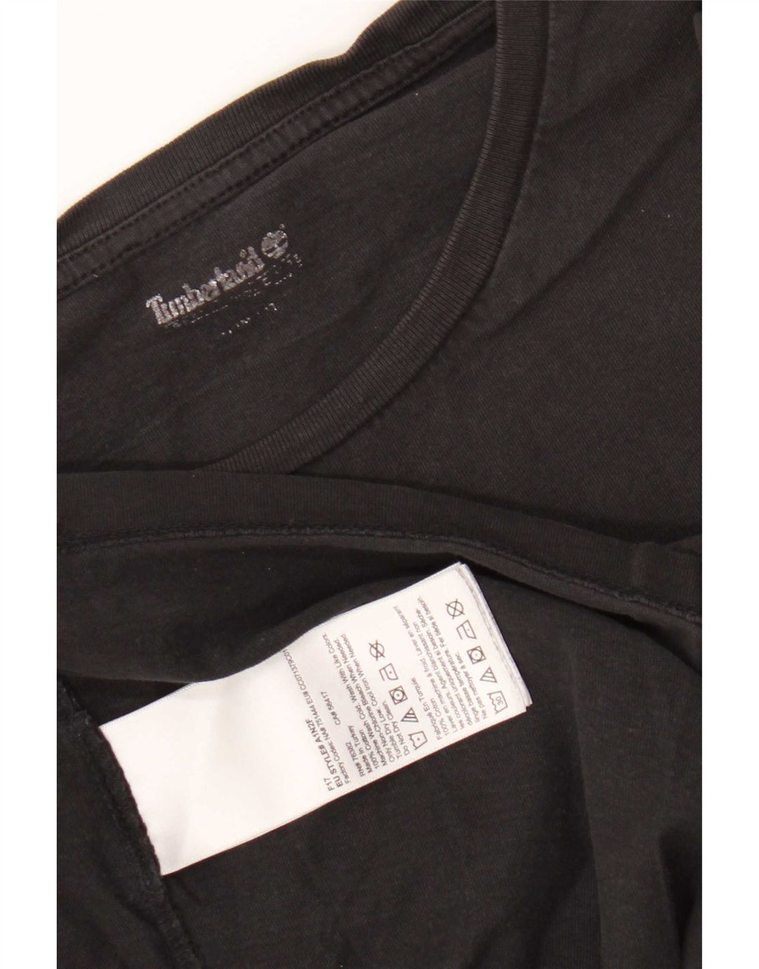 Timberland T-Shirt Graphique Homme Petit Noir Coton