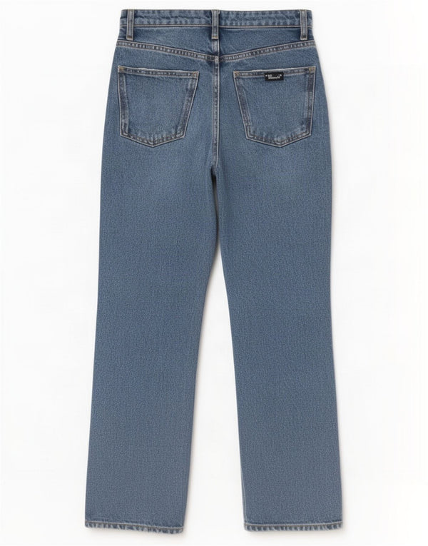 Zara Jeans Bootcut Femme EU 36 XS W26 L26 Bleu Coton