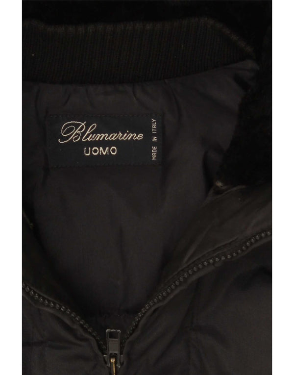 Blumarine Parka pour homme UK 40 Large Noir