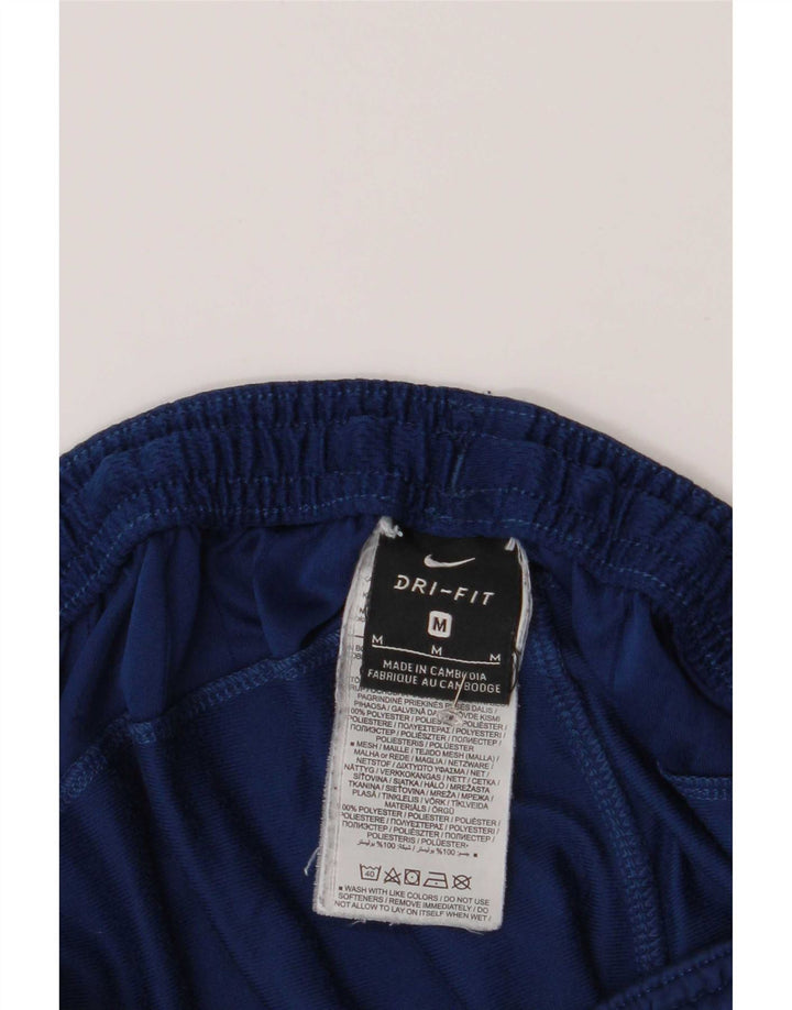 Pantalon de survêtement Nike Dri Fit pour homme en polyester color block bleu marine moyen