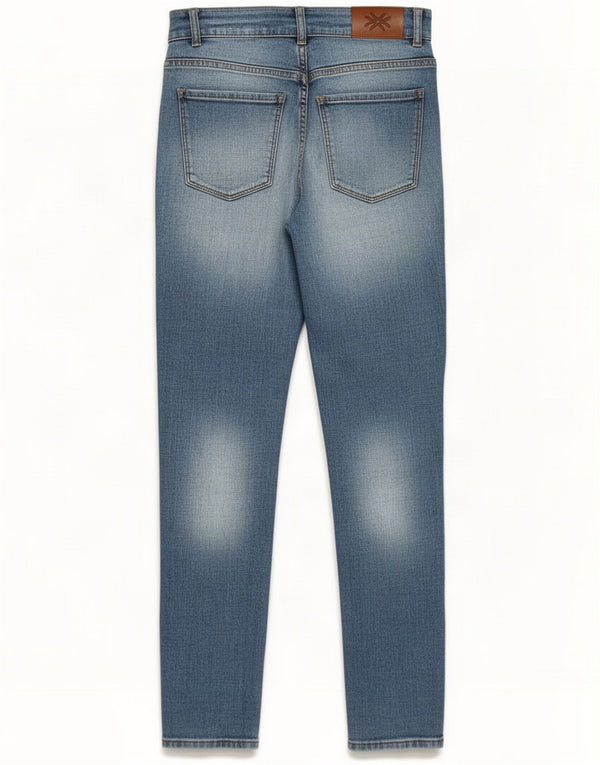 Benetton Mens Jackson Skinny Jeans W29 L29 Bleu Coton